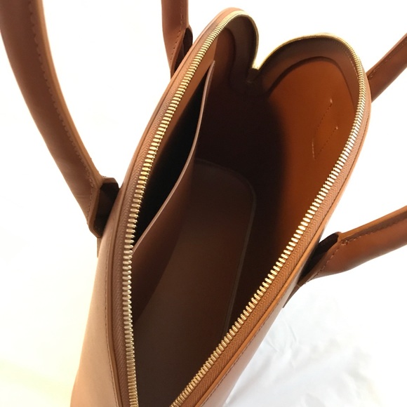 MANSUR GAVRIEL Top Handle Rounded Leather Bag - Picture 9 of 10